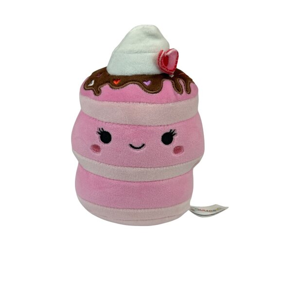 Squishmallows Shelly Strawberry Pancake Pink & White 6" Plush - Picture 1 of 9